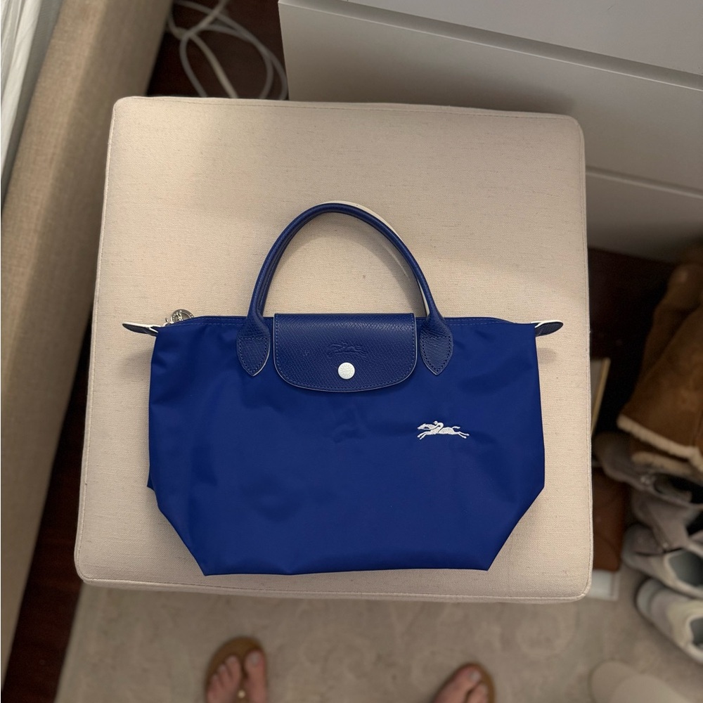 Longchamp Blue Tote Bag with Classic Design